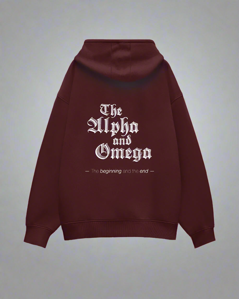 Unisex Oversized "Alpha and Omega" Hoodie
