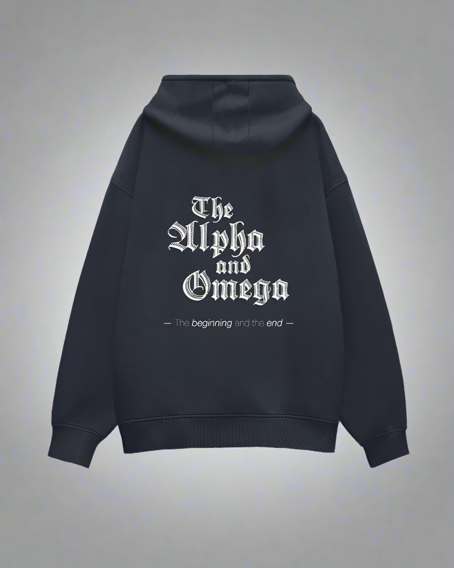 Unisex Oversized "Alpha and Omega" Hoodie