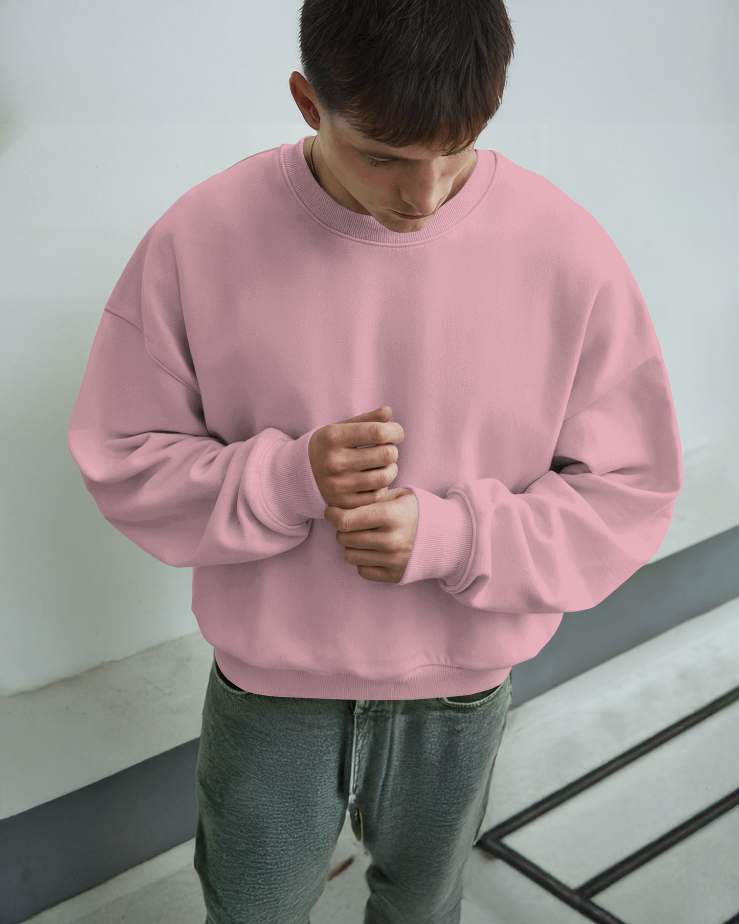 Unisex Oversized Plain Sweatshirt