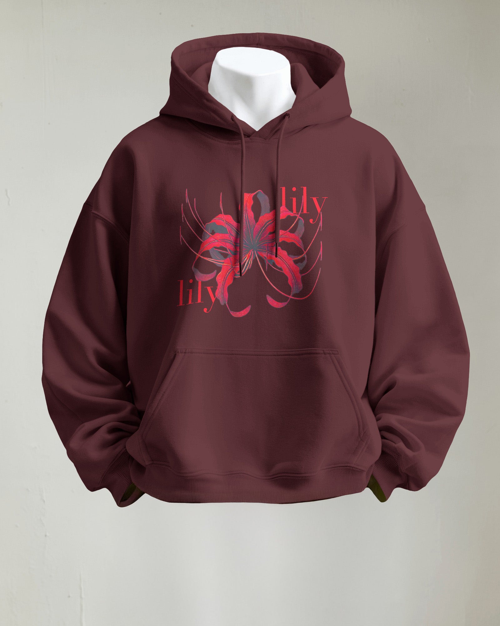 Unisex Oversized "Spider Lily" Hoodie