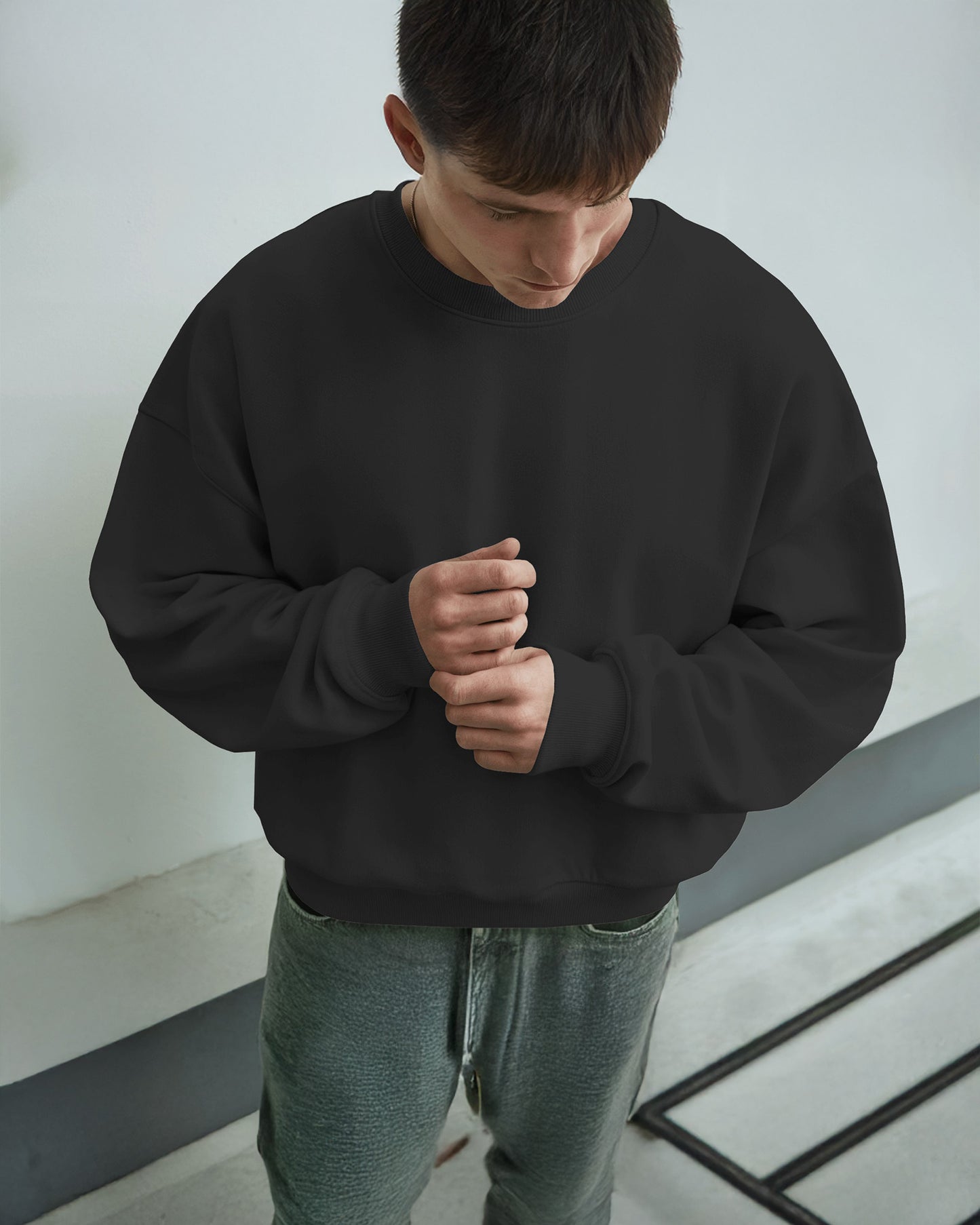 Unisex Oversized Plain Sweatshirt