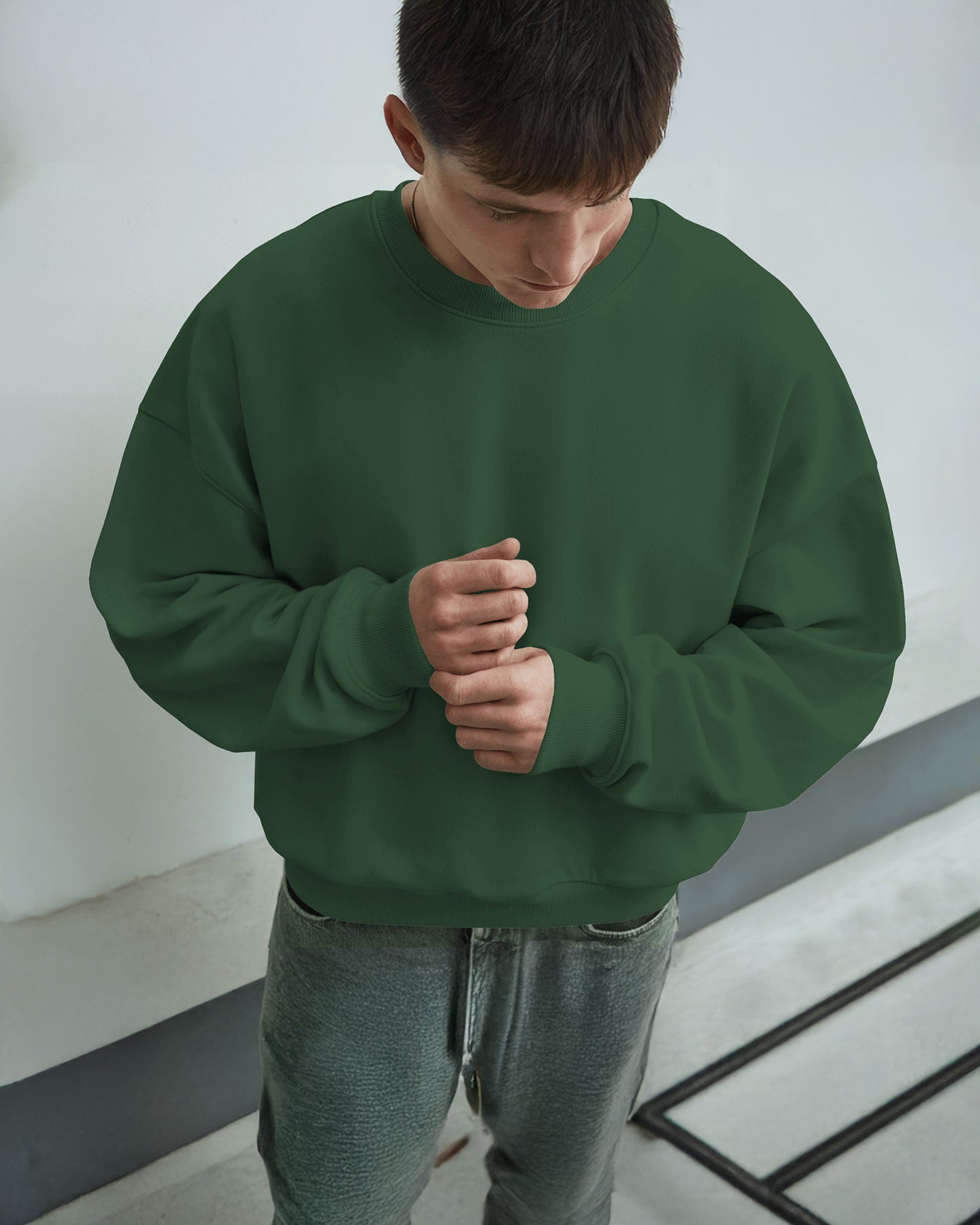 Unisex Oversized Plain Sweatshirt