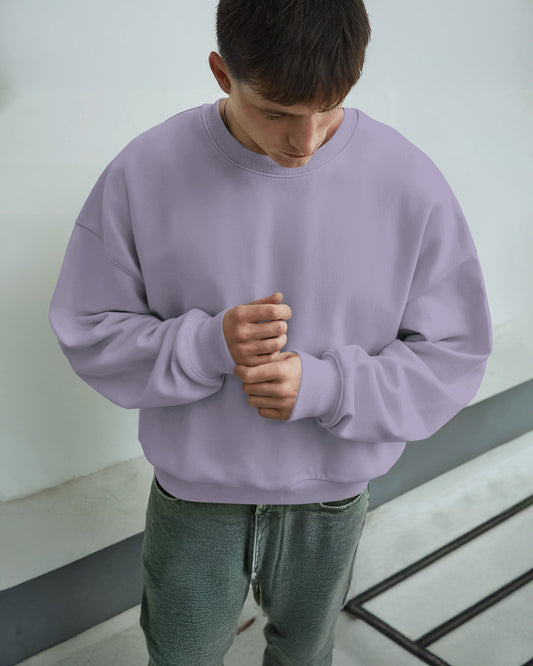 Unisex Oversized Plain Sweatshirt