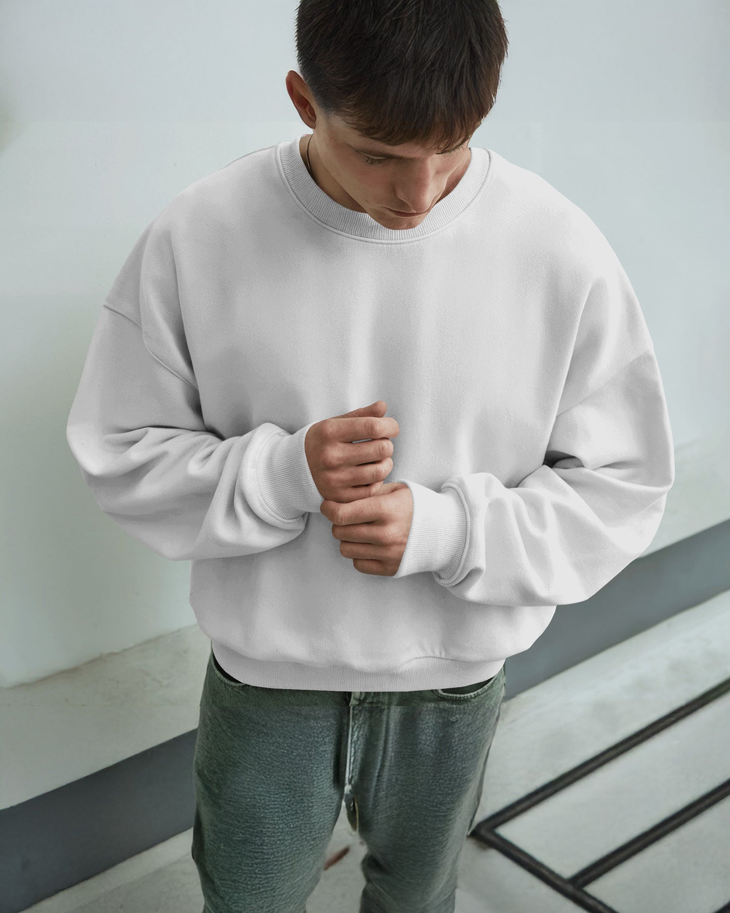 Unisex Oversized Plain Sweatshirt